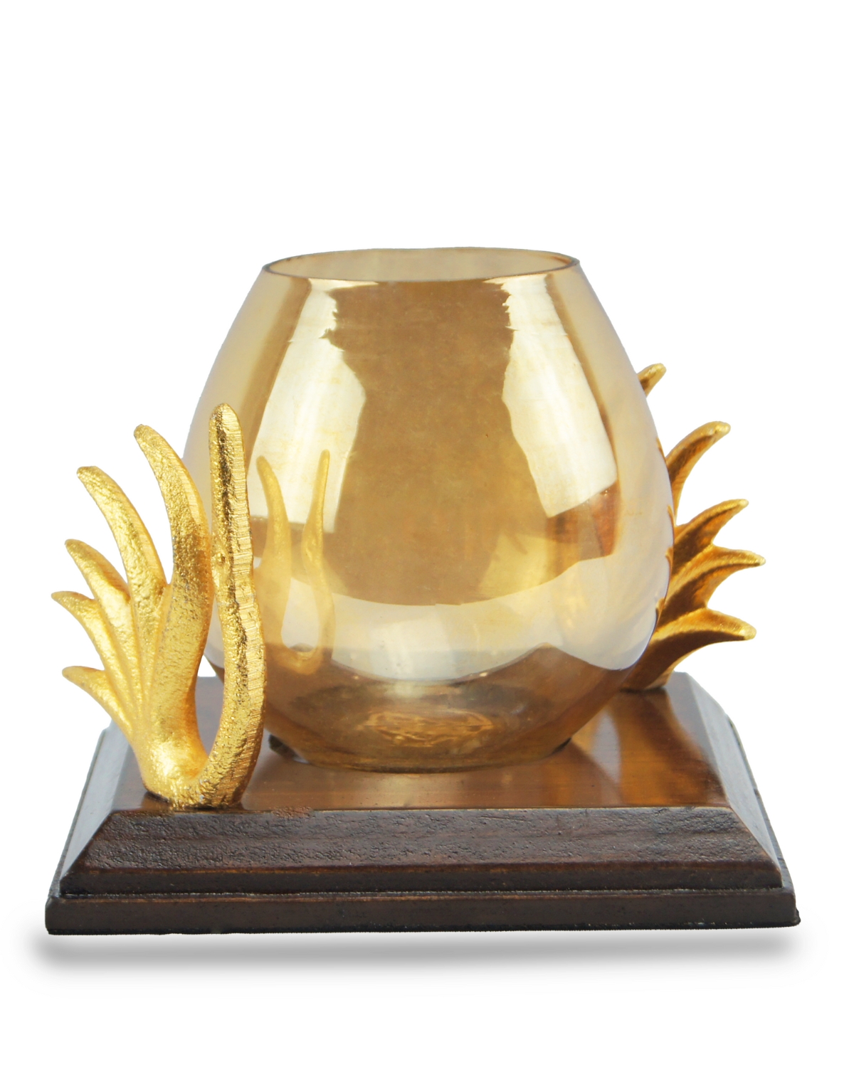 Wooden Base Small Candle Stand 1